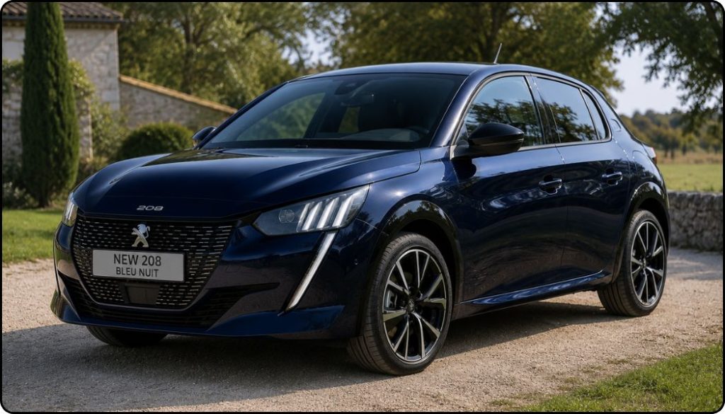 peugeot 208 bleu nuit